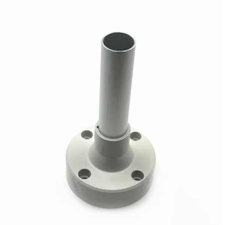 54M71  Base grigia con tubo metallico H 100 mm