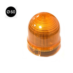 AA13424  Segnalatore luminoso serie 180 arancio FISSA LED 24 Vac dc  IP 54