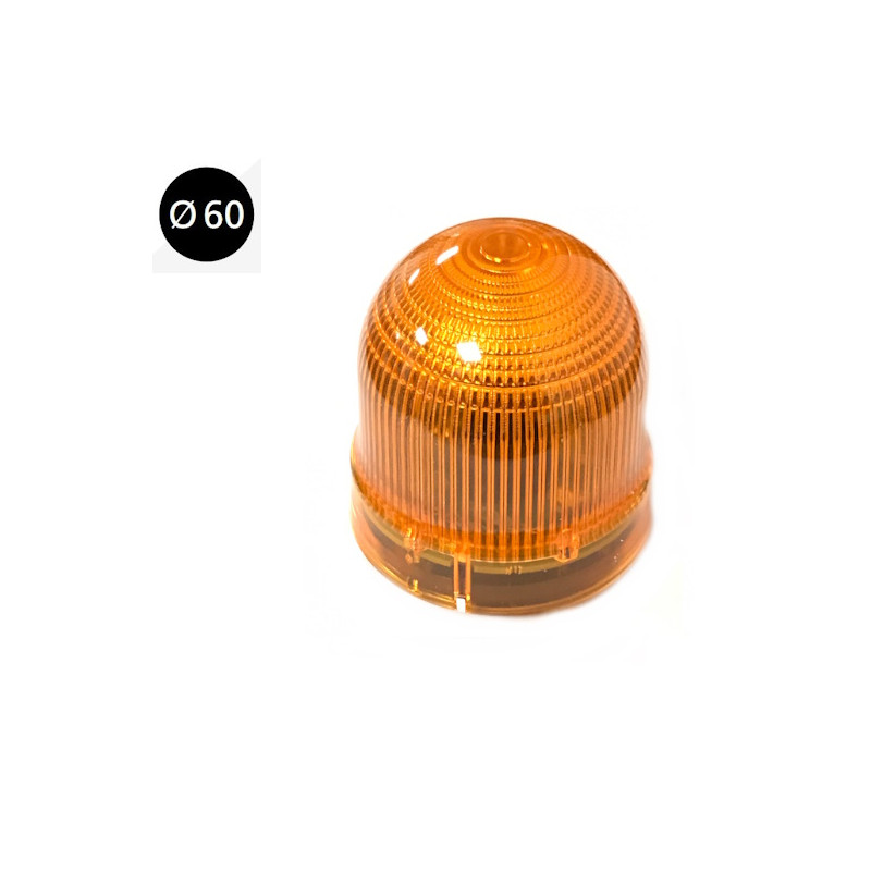 AA13424  Segnalatore luminoso serie 180 arancio FISSA LED 24 Vac dc  IP 54