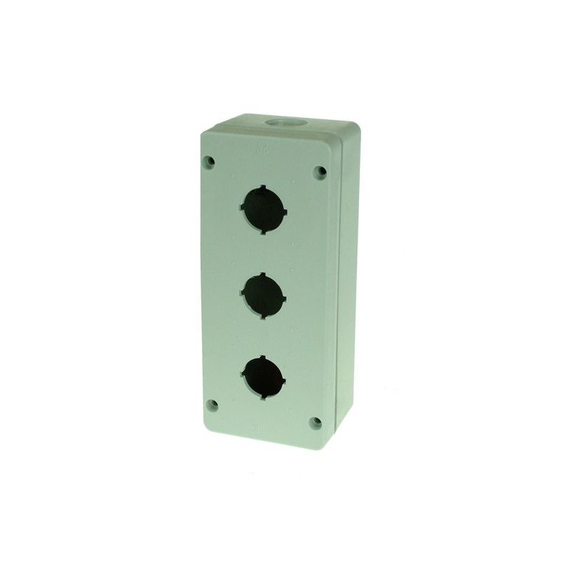 BG3   Cassetta per pulsante d 22  Fori 3 grigio