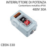 CBSN-330   Interruttore di potenza  400V 10A contenitore metallico IP30