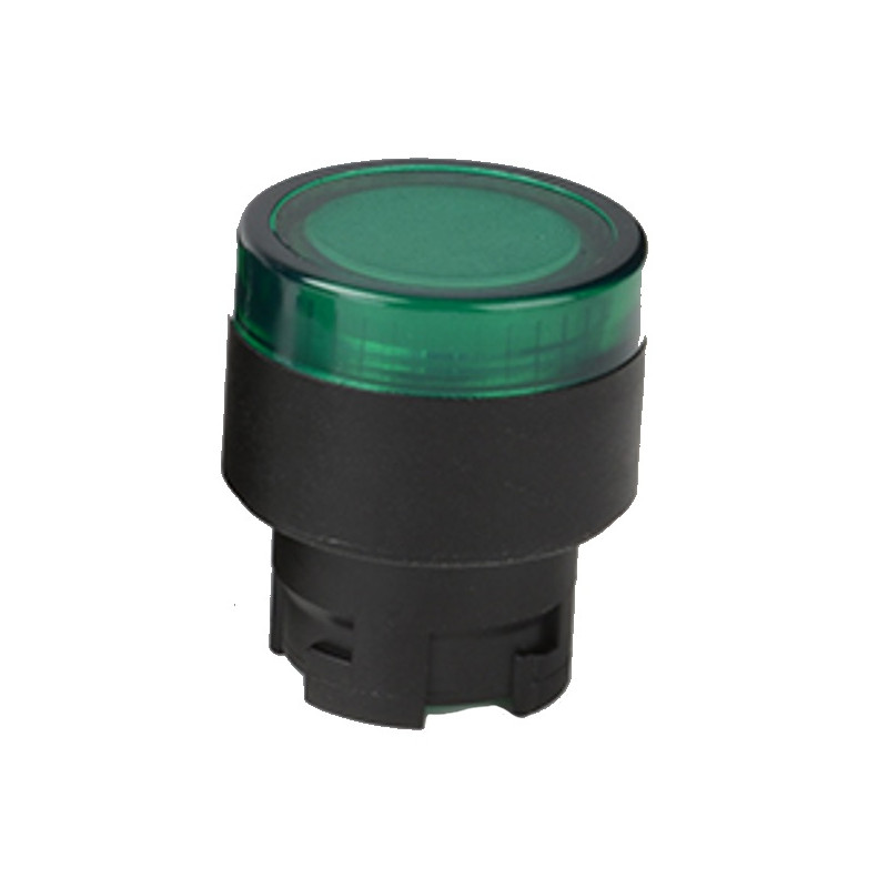 ECX3202   Pulsante plastico d 22  luminoso filoghiera  verde
