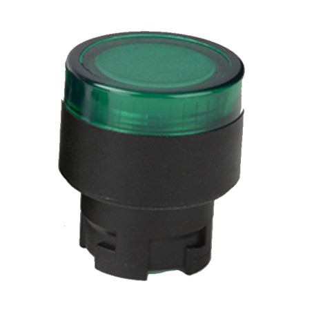 ECX3202   Pulsante plastico d 22  luminoso filoghiera  verde
