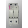 EFD101P+N   Portafusibile estraibile montaggio su barra din   un polo + neutro per fusibili industriali 10,3x38
