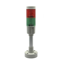 FAL2YBVR   Colonna luminosa a 2 colori verde rosso 24Vdc  base H 100mm  IP64