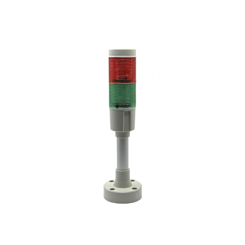 FAL2YBVR   Colonna luminosa a 2 colori verde rosso 24Vdc  base H 100mm  IP64