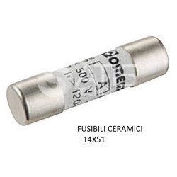 GI15145  Fusibile rapido ceramica cilindrico 14x51 gG  50 A 400VScatola da 10 pcs