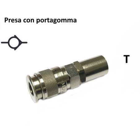 GRG.8-17   Giunto porta gomma T 08 17