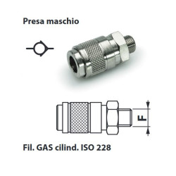 GRM8M   Giunto rapido mignon maschio G 1/8