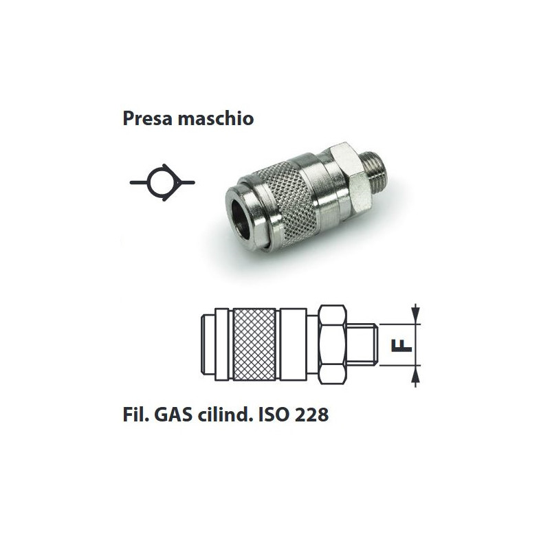 GRM8M   Giunto rapido mignon maschio G 1/8
