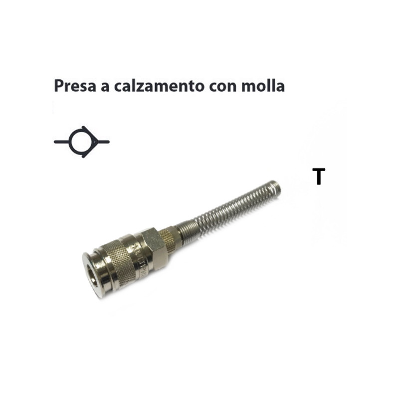 GRT.8.6   Giunto rapido  con molla T 08 06