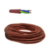 GSM315 Cavo tripolare tipo  GSM  Conduttore flessibile in rame  Sez  3 x 1.50mm²  Isolamento in gomma silicone rosso