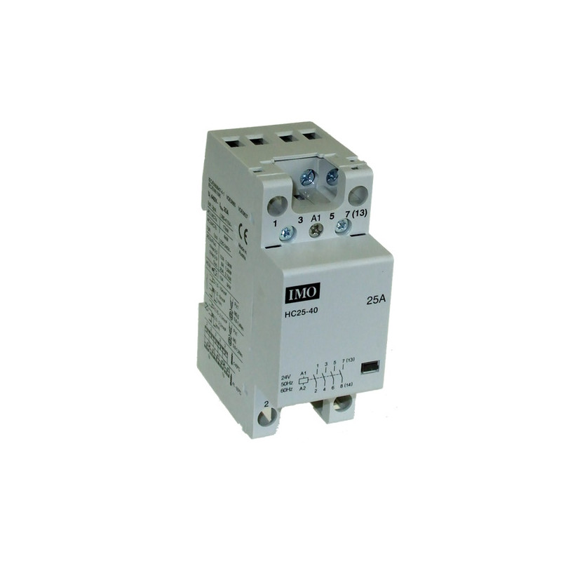 HC25-4024   Contattore  modulare 25A 4 poli normalmente aperto 24VAC