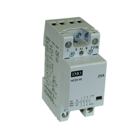 HC25-4024   Contattore  modulare 25A 4 poli normalmente aperto 24VAC