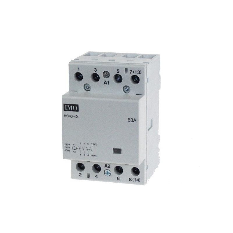 HC40-40 230  Contattore  modulare 40A 4 poli normalmente aperto  230VAC