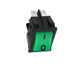 Interruttore snap in  mm13x19 2 poli luminoso Verde 0 1