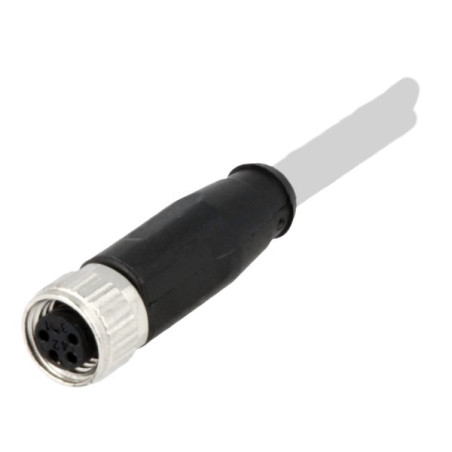 K2FDV10  Cavo con connettore   M8  4 Poli  PVC 10mt