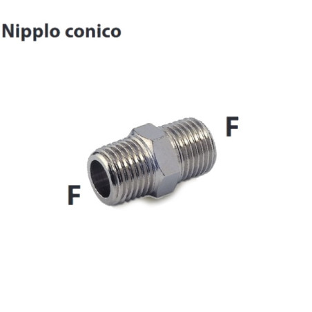 L70.1/4  Nipplo conico M M   G  1/4   1/4