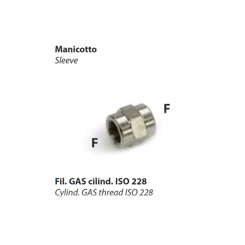 L74.1/4   Manicotto  F F  1/4  1/4