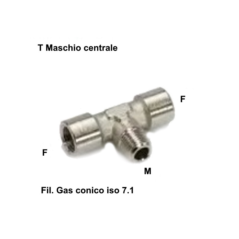 L88.1/8   Raccordo a  T   F M F    G  1/8