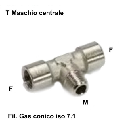 L88.1/8   Raccordo a  T   F M F    G  1/8