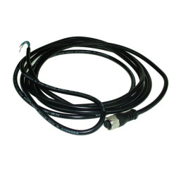 M12F0240210000   Cavo sensore completo di conn  M12 femmina 4 poli diritto,  PVC  0,34 mm  10mtl CEI2022 II