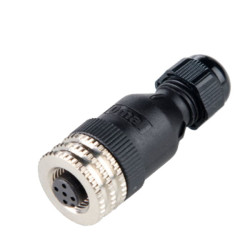 M12FD5PV7   Connettore M12 a cablare  femmina diritta  5 Poli  PG7 a vite