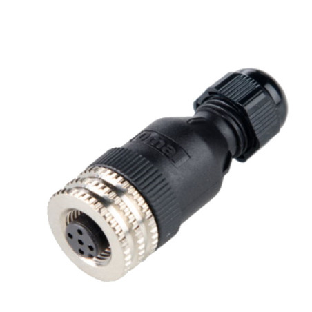 M12FD5PV7   Connettore M12 a cablare  femmina diritta  5 Poli  PG7 a vite