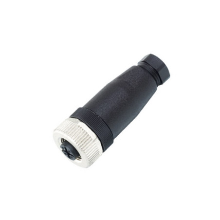 M12FD5PV9   Connettore M12 a cablare ghiera girevole versione femmina diritta   5 Poli  PG9  a vite