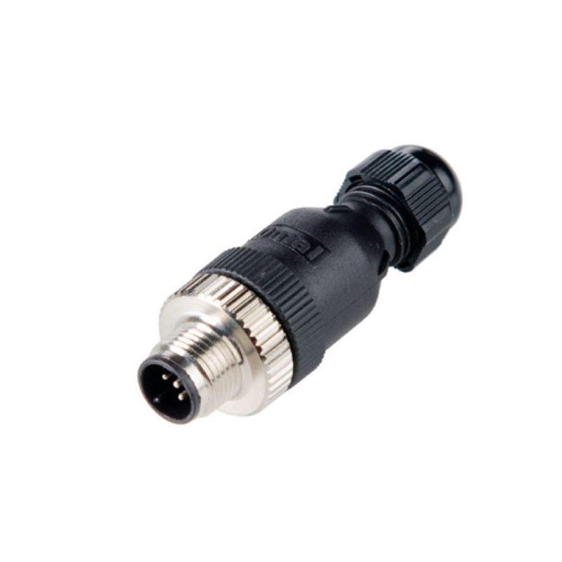 M12MD5P7  Connettore M12 a cablare  ghiera girevole  versionione maschio diritto 5P  PG7  a vite