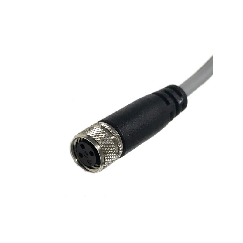 M83R-W0025-3M  Connettore M8 3 poli femmina cavo 3mt