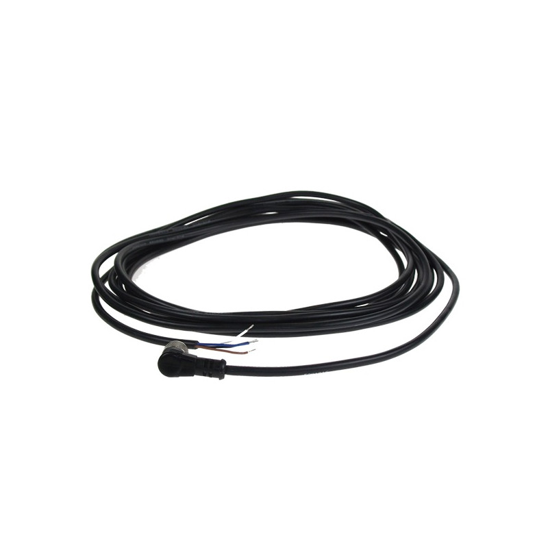 M8F0130102000  Cavo sensore completo di conn  M8 femmina 3 poli 90°   PVC  0,25 mm  2mtl  CEI2022 II