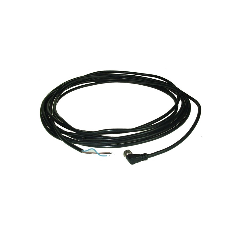 M8F0130105000   Cavo sensore completo di conn  M8 femmina 3 poli 90°  PVC   0,25 mm  5mtl CEI2022 II