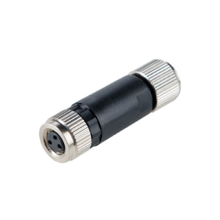 M8FD3  Connettore M8 a cablare ghiera girevole versione femmina diritto  3Poli  PG7  a vite