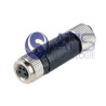 M8FD4PV  Connettore M8 a cablare ghiera girevole  versione femmina 4 P PG7  a vite