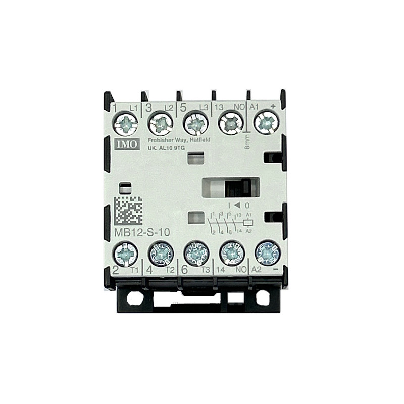 MB12-S-10230  Mini Contattore 3 poli  NO  1NO ausiliario 4kW 12A AC3 230V AC