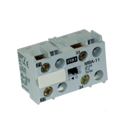 MBA-11  Blocco contatti ausiliari per contattori serie MB09   12  1 NO  1 NC
