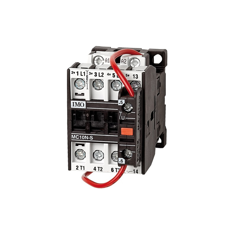 MC10N-S-1024DC  Contattore 3 poli aperto 4kW 10A   AC3  1 NO Aux  Bobina 24 Vdc