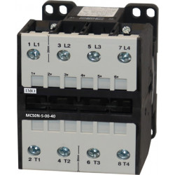 MC50N S 00 40230AC  Contattore 4 poli aperto 30 kW 62A AC3 bobina 230VAC