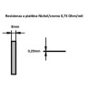 NI.CR.P8-020   Resistenza a piattina Nichel Cromo 80 20  Dim 8X0,20mm   0,73 Ohm mtl