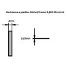 NICRP20205  Resistenza a piattina Nichel Cromo 80 20 Dim 2x0,20mm 2,872 Ohm mtlConfezione da 5mtl