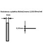 NICRP30155  Resistenza a piattina Nichel Cromo 80 20 Dim 3 x 015 mm  2,46 Ohm mtlConfezione da 5mtl