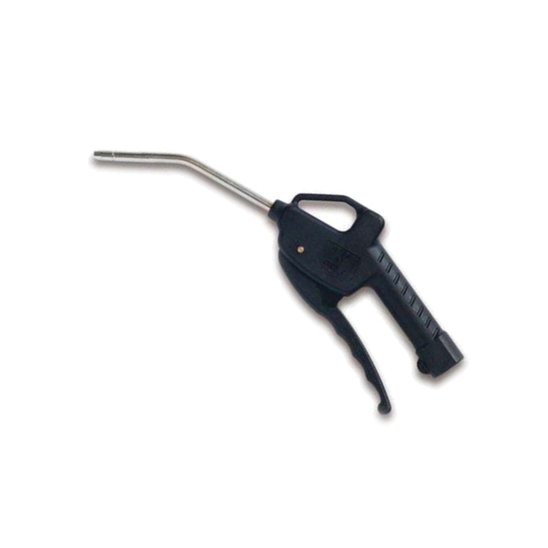 P115OM  Pistola soffiaggio plastica nera con canna alluminio d 6 x 110 mm attacco G 1/4