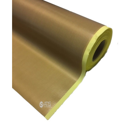 PTFE53411000    Tessuto Glass PTFE  Spess  0,07 mm  adesivo siliconico Largh 1000 mm