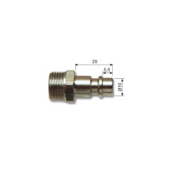 RCEE4101  Innesto rapido tipo Germano  G 1/4 maschio