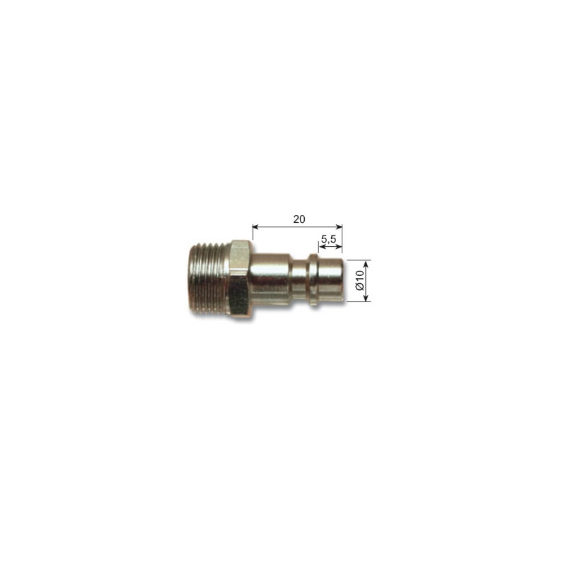RCEE4101  Innesto rapido tipo Germano  G 1/4 maschio
