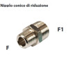 RS1515   Nipplo riduzione conico M M  G 1/4  3/8