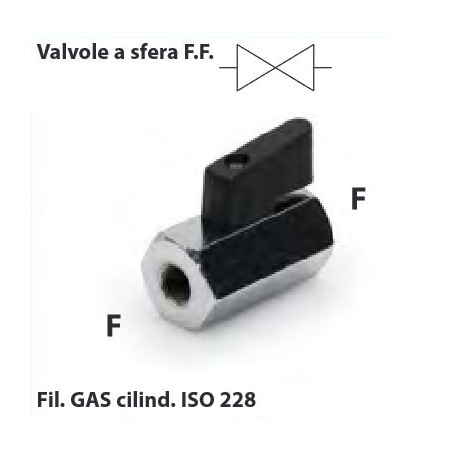 VFF.3   Valvola a sfera  F F  G 3/8