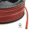 VRES25.3   Guaina  in elettrovetro impregnazione in gomma siliconica diam  interno 3 mm