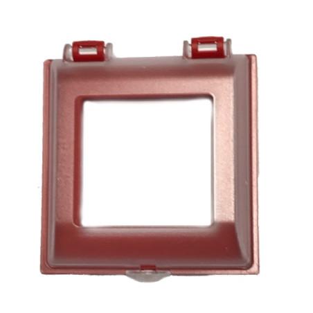 1300.21.001R  Cover protezione formato 48x48  Dim mm 72x72  Colore rosso  IP65